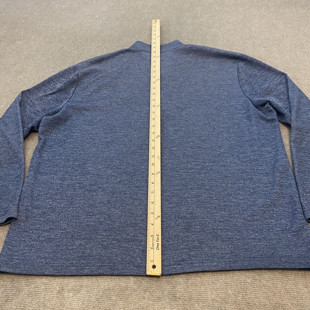 Callaway Sweater Mens XXL Blue Performance Stretch Pullover 1/4 Button Golf - Picture 11 of 13